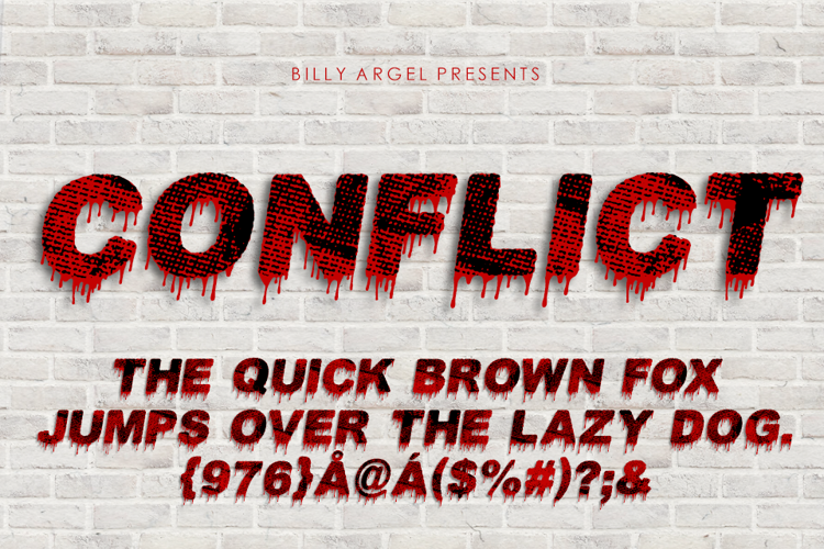 conflict-font
