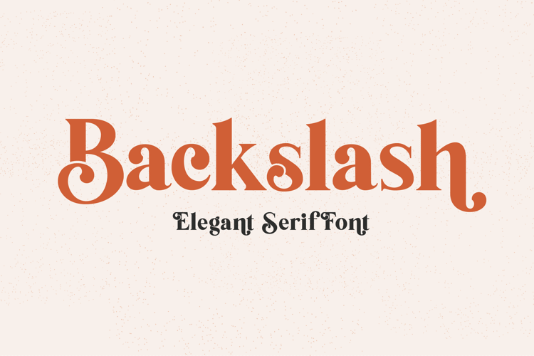 backslash-font