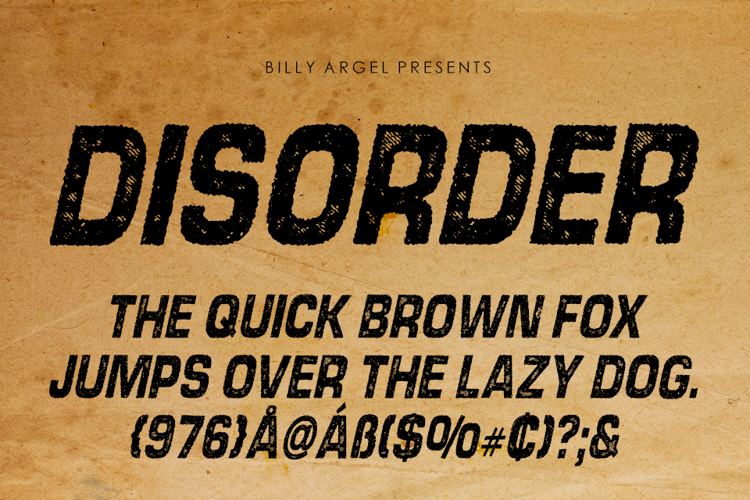 disorder-italic-font