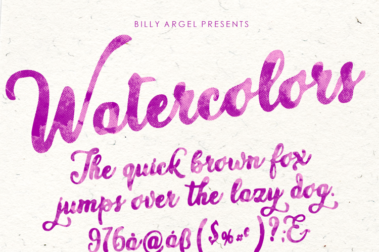 watercolors-font