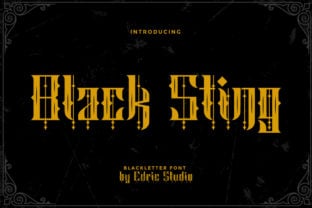 black-sting-font