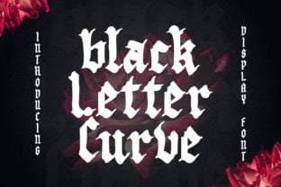 black-letter-curve-font