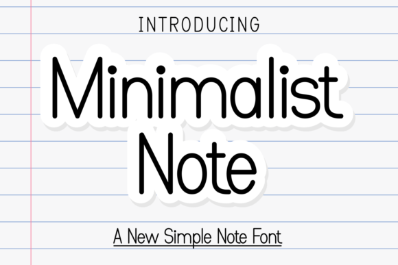 minimalist-note-font