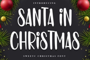 santa-in-christmas-font