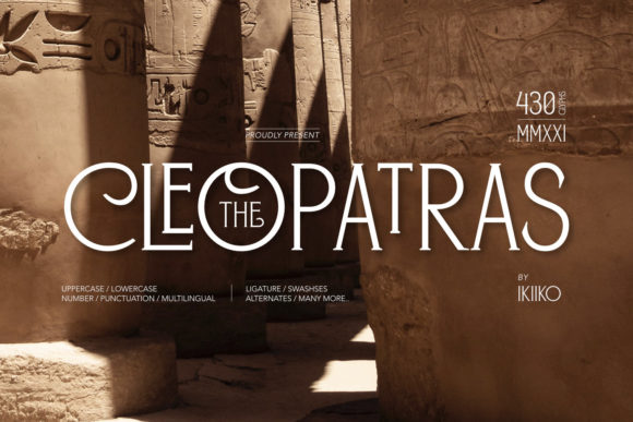 the-cleopatras-font