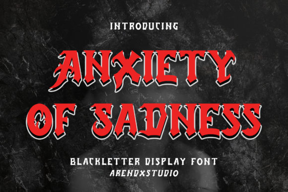 anxiety-of-sadness-font