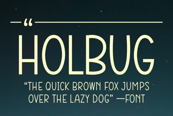 holbug-font