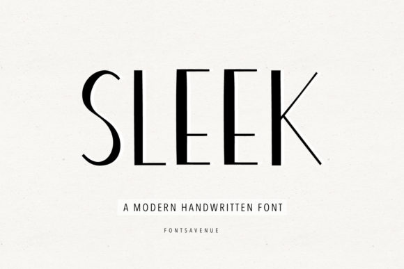 sleek-font