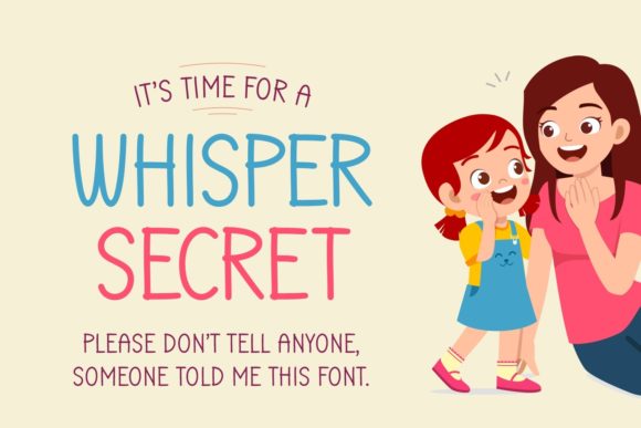 whisper-secret-font