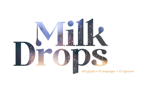 milk-drops-font