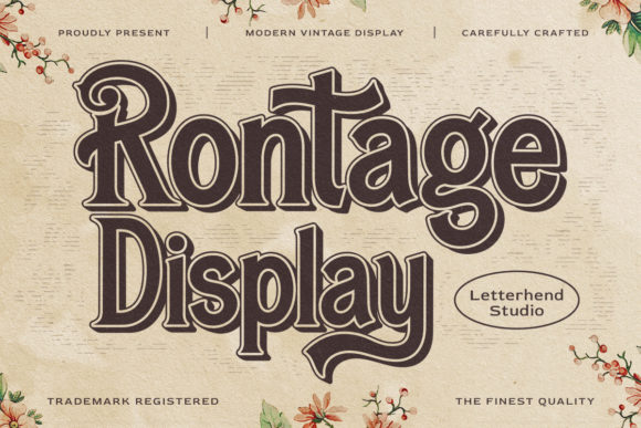 rontage-display-font