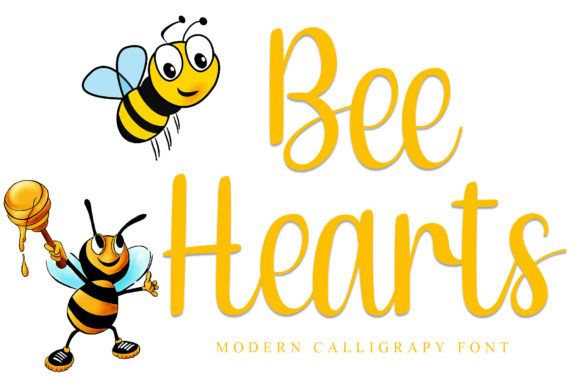 bee-hearts-font