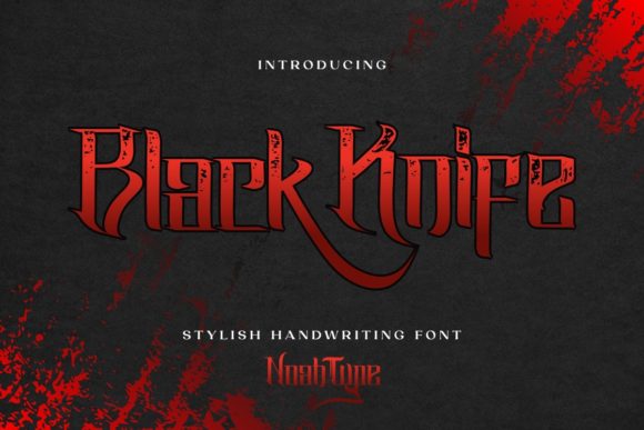 black-knife-font