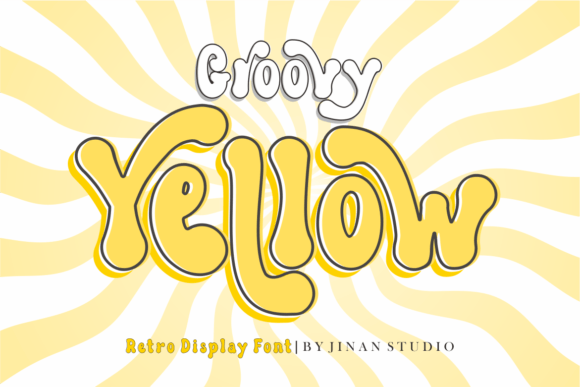 groovy-yellow-font