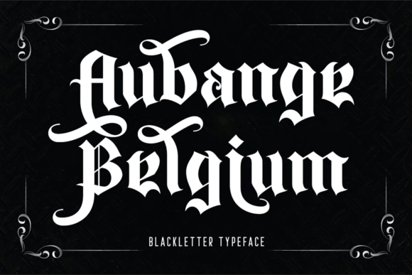 aubange-belgium-font