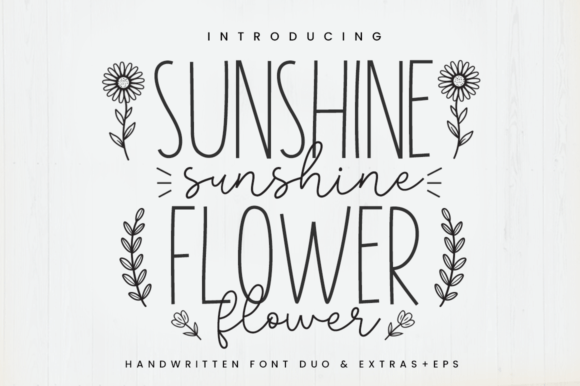 sunshine-flower-font