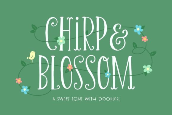chirp-blossom-font