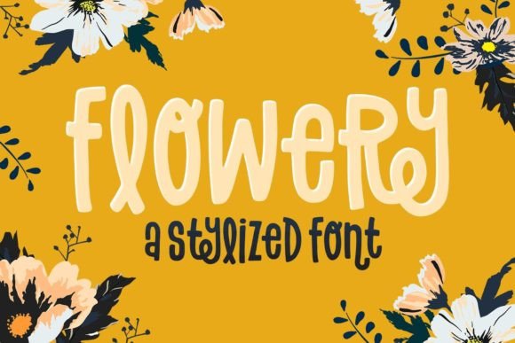 flowery-font