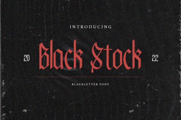 black-stock-font