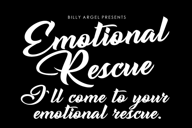 emotional-rescue-font