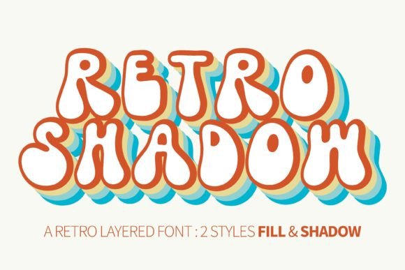 retro-shadow-font