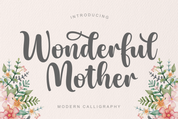 wonderful-mother-font