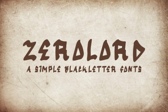 zerolord-font