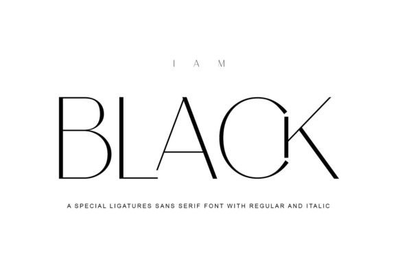 i-am-black-font