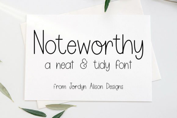 noteworthy-font