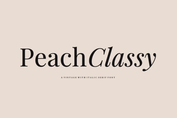 peach-classy-font