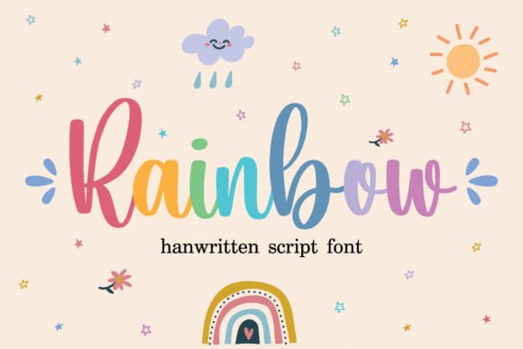 rainbow-font