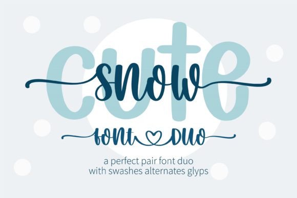 snow-cute-duo-font