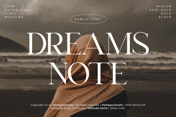 dreams-note-font