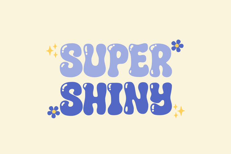 super-shiny-font