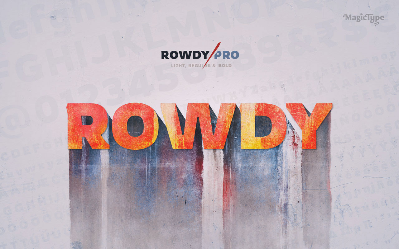 Download Rowdy Font for free | Font Style