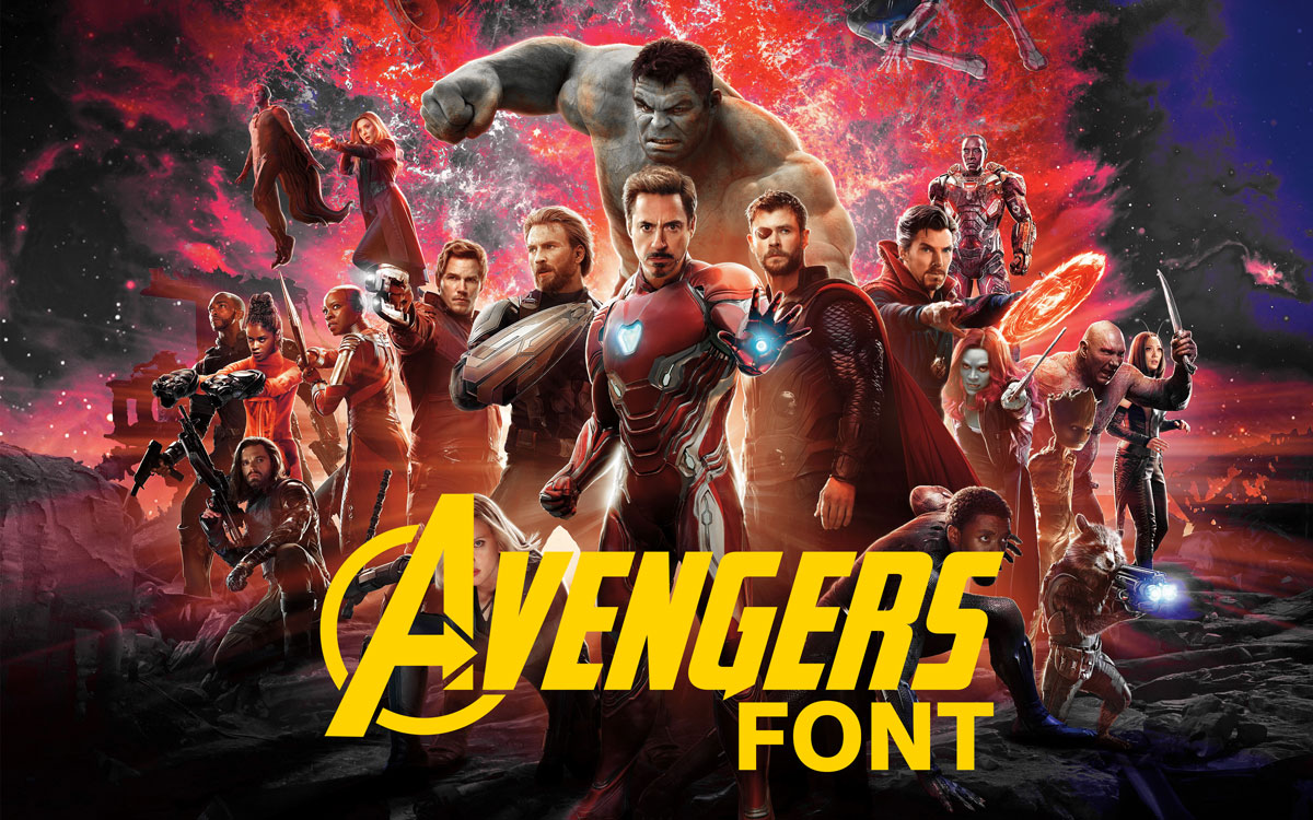 free avengers font