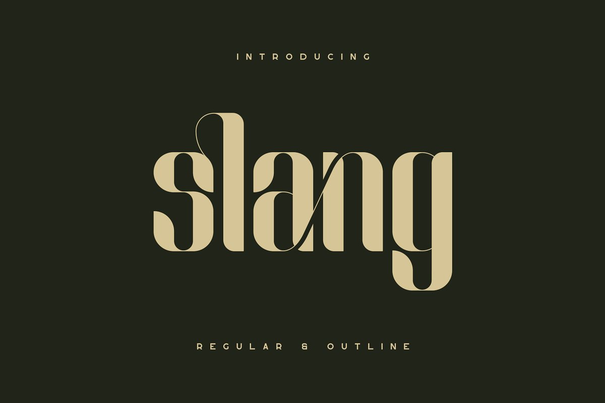 slang-ligature-font