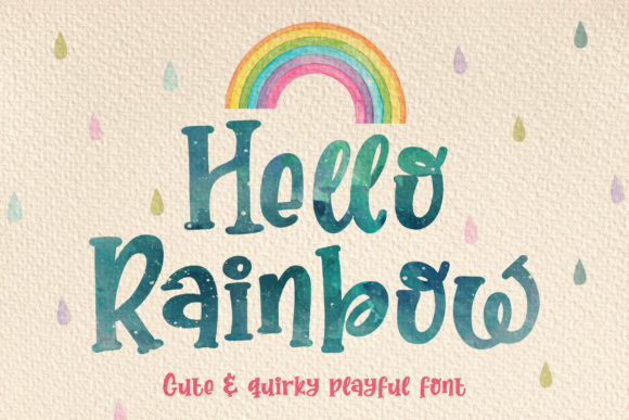 Download Download Hello Rainbow Font For Free Font Style PSD Mockup Templates