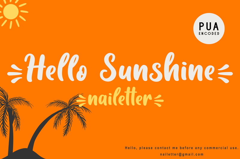 Hello Sunshine Script Font Free : Hello Sunshine Script for $8.00 #font #typography #decor # ... : Calligraphy, font, font family, otf, roman, set, ttf.