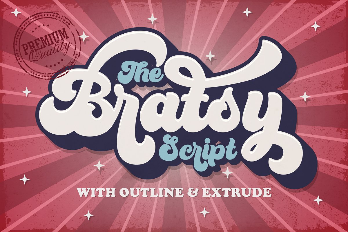 bratsy-retro-font