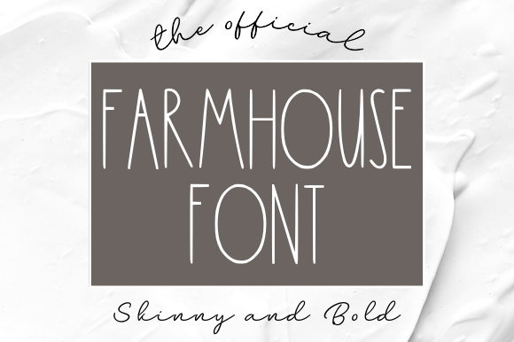 farmhouse writing font
