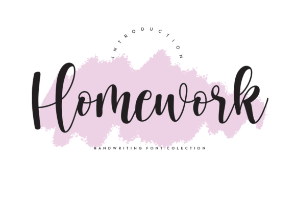 homework font design