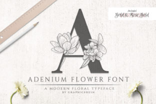 adenium-flower-font