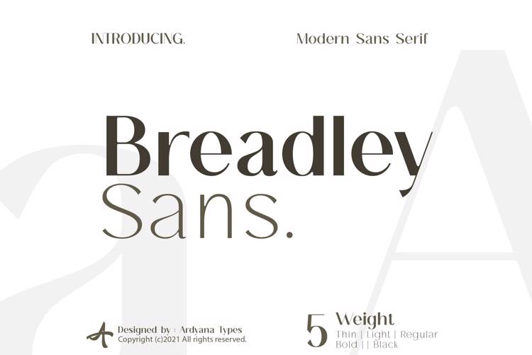 breadley-sans-font