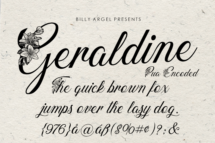 geraldine-font