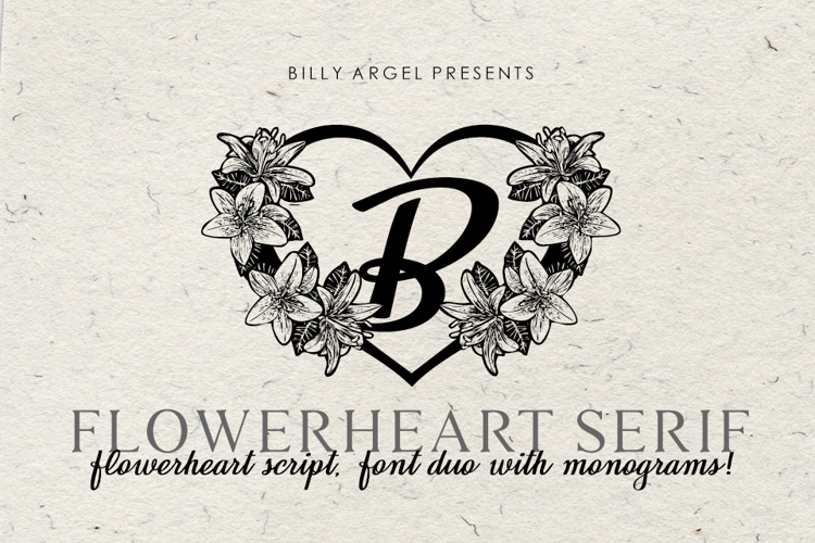 flowerheart-font