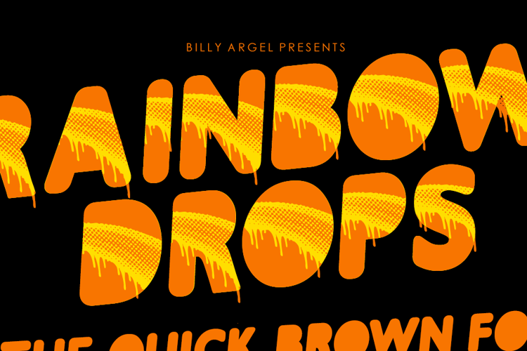 rainbowdrops-font
