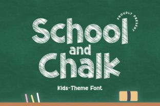school-and-chalk-font