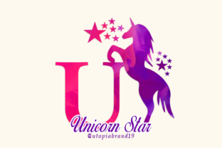 unicorn-star-monogram-font