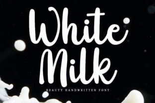 white-milk-font